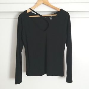 Unique Asymmetrical Cut Out Top EUC